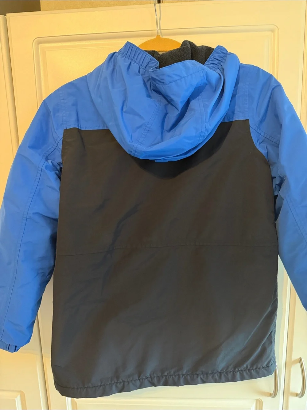 Lands' End Blue and Navy Kids Waterproof Hooded Winter Jacket